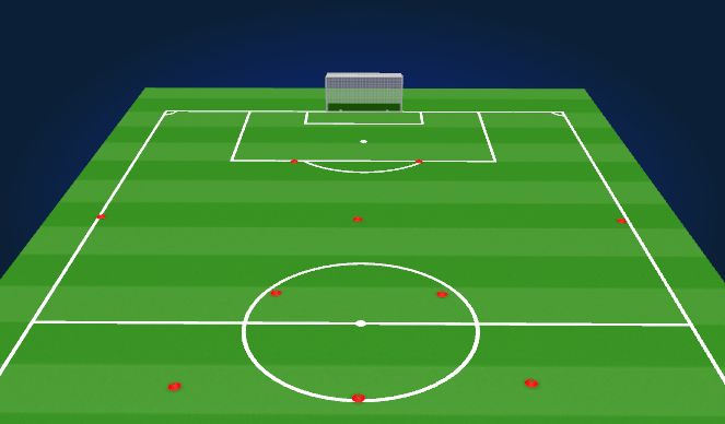 Football/Soccer Session Plan Drill (Colour): Passing for shot