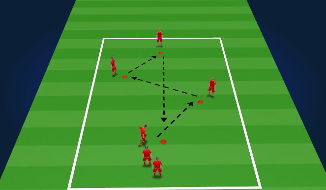 Football/Soccer Session Plan Drill (Colour): Warm Up