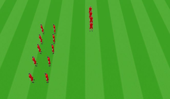 Football/Soccer Session Plan Drill (Colour): Warm Up