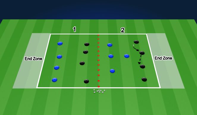 Football/Soccer Session Plan Drill (Colour): Progression 3