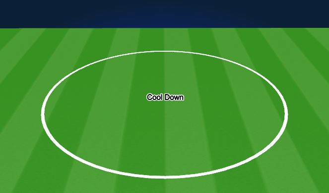 Football/Soccer Session Plan Drill (Colour): Cool Down