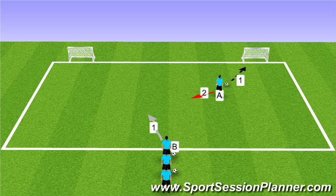 Football/Soccer Session Plan Drill (Colour): Group Play 1