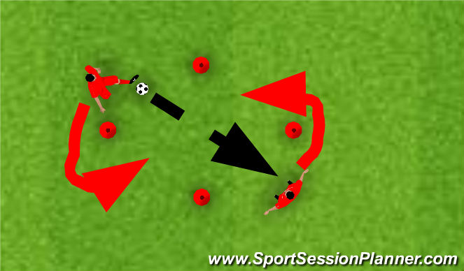 Football/Soccer Session Plan Drill (Colour): Warm Up
