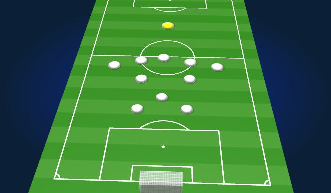 Football/Soccer Session Plan Drill (Colour): Press