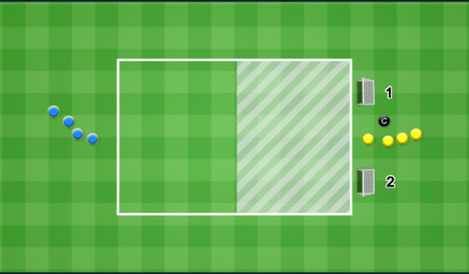 Football/Soccer Session Plan Drill (Colour): Functional - Individual Def