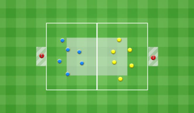 Football/Soccer Session Plan Drill (Colour): Closest Man Presses - SSG