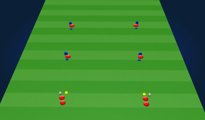 Football/Soccer Session Plan Drill (Colour): Box Pattern 3