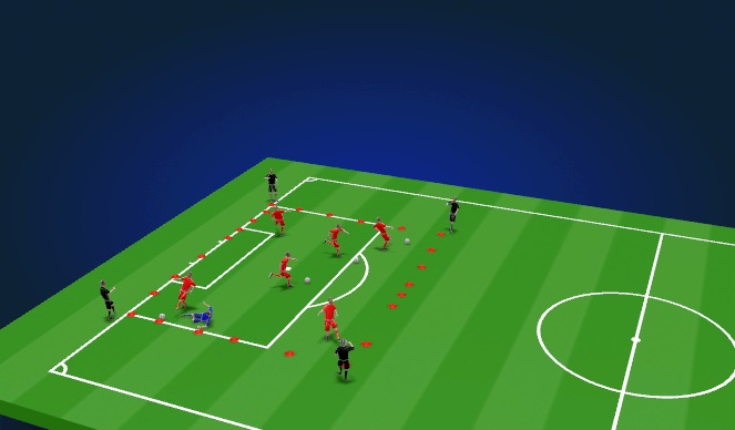 Football/Soccer Session Plan Drill (Colour): Paw Control