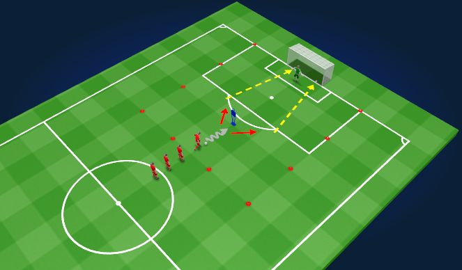 Football/Soccer Session Plan Drill (Colour): Technical