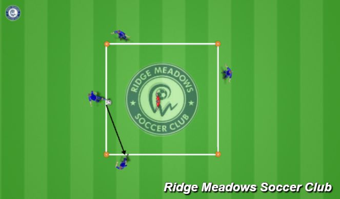 Football/Soccer Session Plan Drill (Colour): Rondo - with Intent