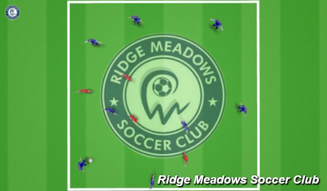 Football/Soccer Session Plan Drill (Colour): Keep Away - Intentional Actions