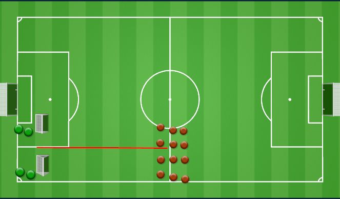 Football/Soccer Session Plan Drill (Colour): Dinamiv¡ca inicial