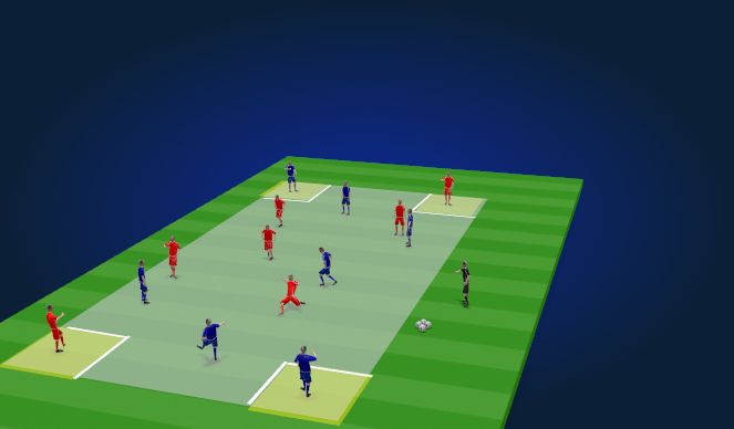 Football/Soccer Session Plan Drill (Colour): Skill Session