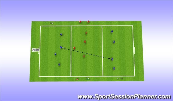 Football/Soccer Session Plan Drill (Colour): Component 1