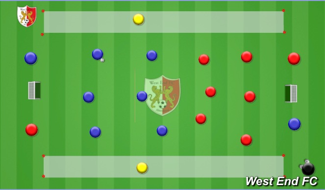 Football/Soccer Session Plan Drill (Colour): Counter Pressing 3