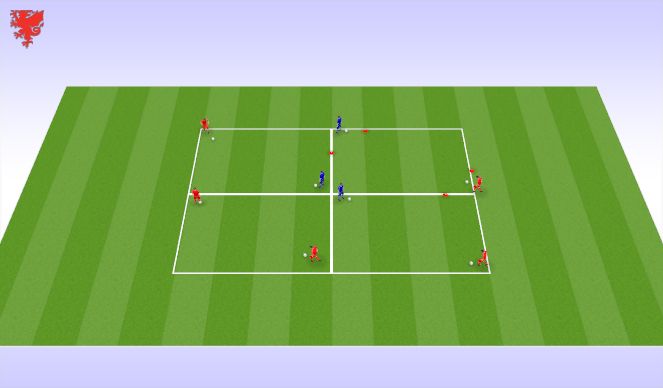 Football/Soccer Session Plan Drill (Colour): Skill