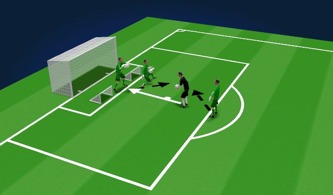 Football/Soccer Session Plan Drill (Colour): warm up