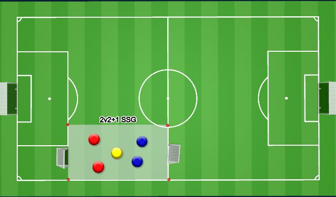 Football/Soccer Session Plan Drill (Colour): SSG