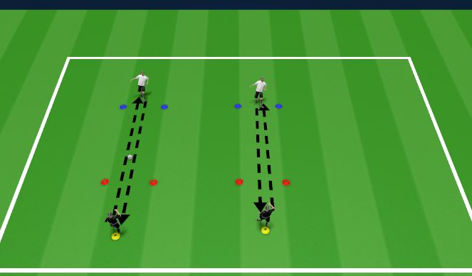 Football/Soccer Session Plan Drill (Colour): Weight of Pass
