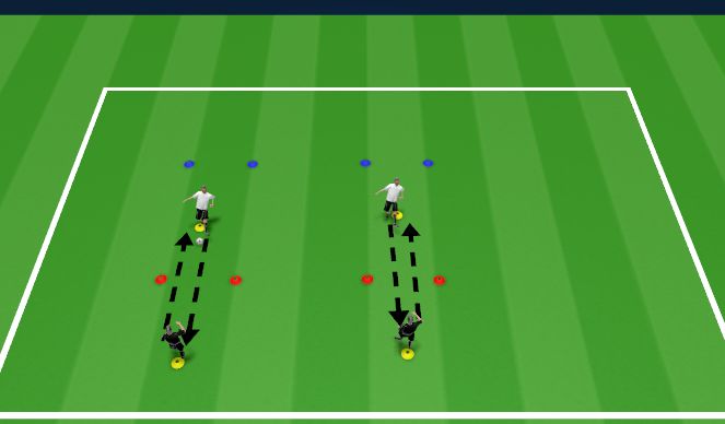 Football/Soccer Session Plan Drill (Colour): First Time Pass