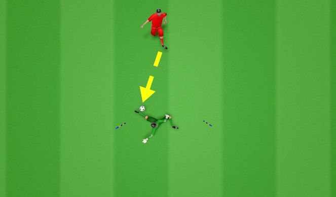 Football/Soccer Session Plan Drill (Colour): Footsaves