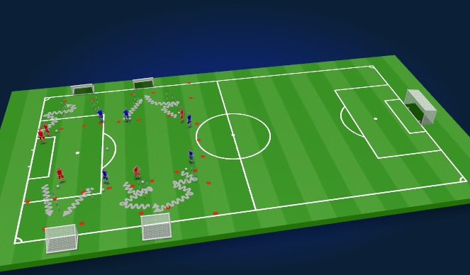 Football/Soccer Session Plan Drill (Colour): Technical