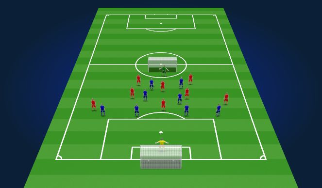 Football/Soccer Session Plan Drill (Colour): SSG