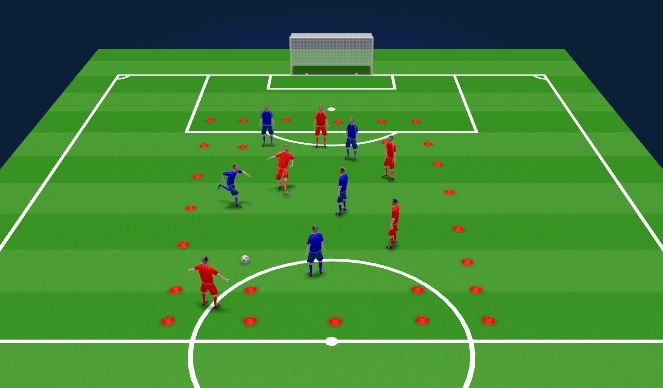 Football/Soccer Session Plan Drill (Colour): Skill