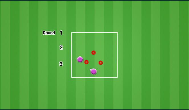 Football/Soccer Session Plan Drill (Colour): Triangle Partner Pass & Dribble