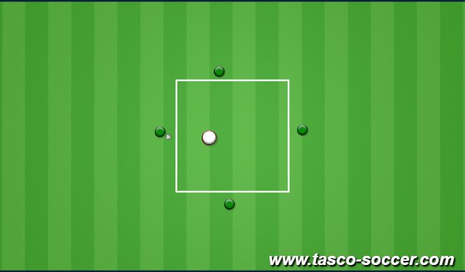 Football/Soccer Session Plan Drill (Colour): 4v1