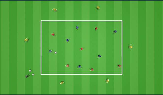 Football/Soccer Session Plan Drill (Colour): Animation 1