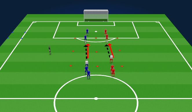 Football/Soccer Session Plan Drill (Colour): Technique