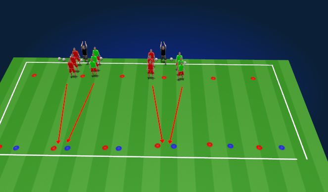 Football/Soccer Session Plan Drill (Colour): Skill