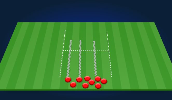 Football/Soccer Session Plan Drill (Colour): Progression 1