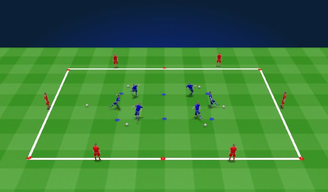 Football/Soccer Session Plan Drill (Colour): Technical