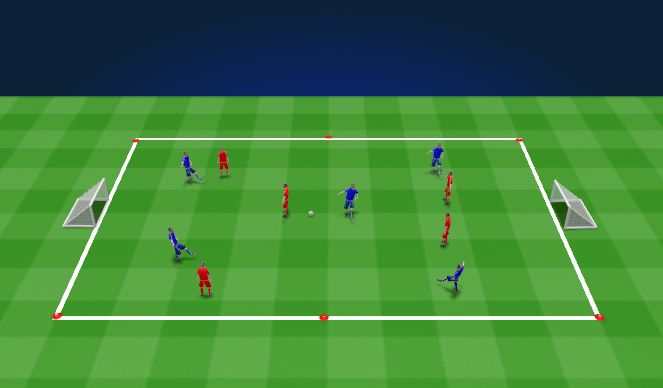 Football/Soccer Session Plan Drill (Colour): Small Sided Game