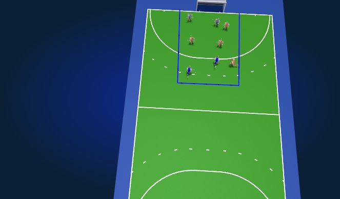 Hockey Session Plan Drill (Colour): Mini Game1