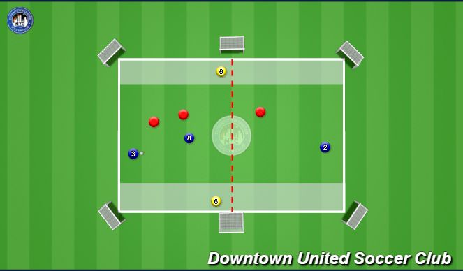 Football/Soccer Session Plan Drill (Colour): SSG - switch play