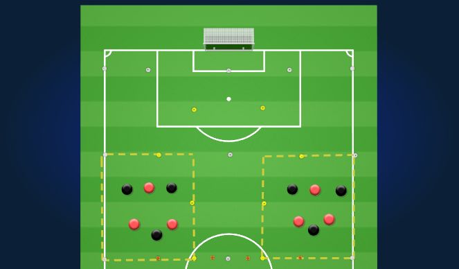 Football/Soccer Session Plan Drill (Colour): Warm Up