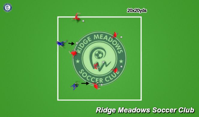 Football/Soccer Session Plan Drill (Colour): Tag