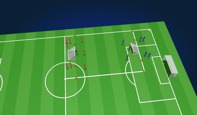 Football/Soccer Session Plan Drill (Colour): Drill