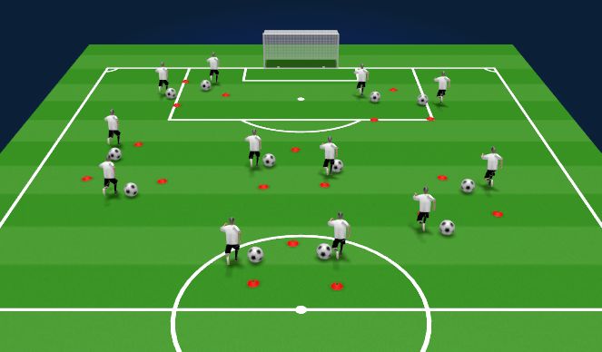Football/Soccer Session Plan Drill (Colour): Screen 1