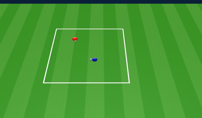 Football/Soccer Session Plan Drill (Colour): Technical warmup