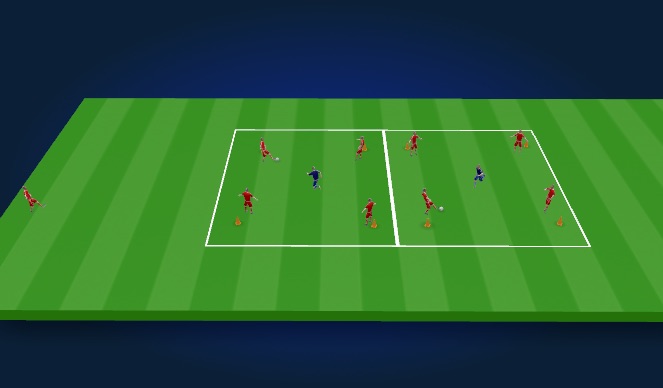 Football/Soccer Session Plan Drill (Colour): Arrival acti