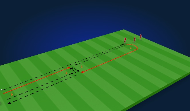 Football/Soccer Session Plan Drill (Colour): Progression 2