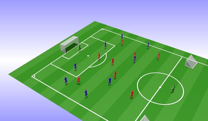 Football/Soccer Session Plan Drill (Colour): Game training