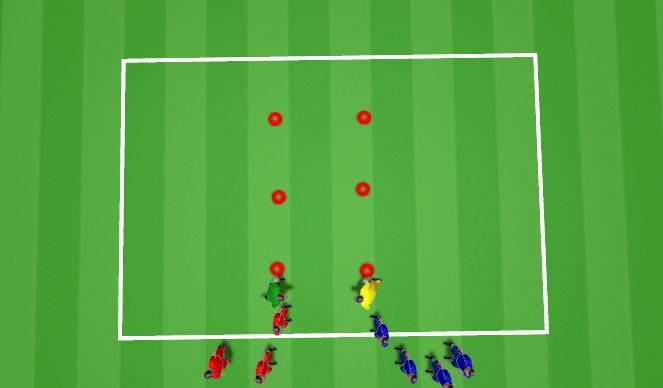 Football/Soccer Session Plan Drill (Colour): Warm Up 2