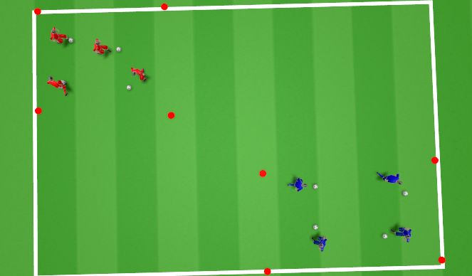 Football/Soccer Session Plan Drill (Colour): Warm up