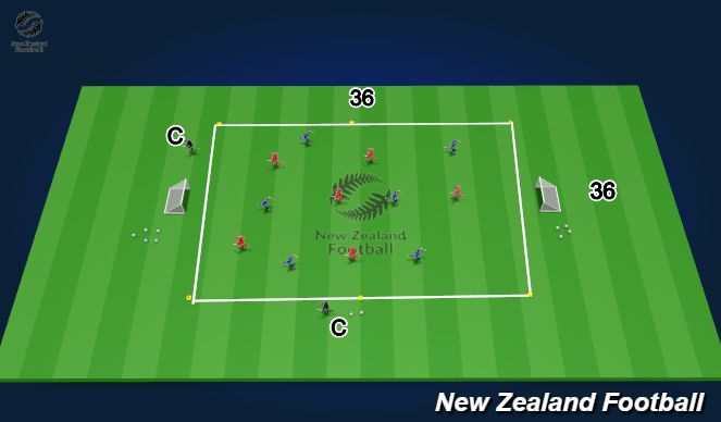 Football/Soccer Session Plan Drill (Colour): Small Sided Game