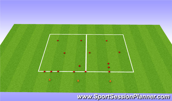 Football/Soccer Session Plan Drill (Colour): Dynamic Warm Up